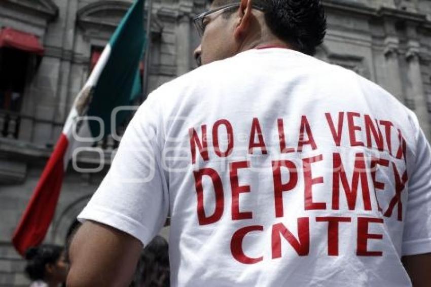 MANIFESTACIÓN MAESTROS CNTE Y RECHAZADOS BUAP