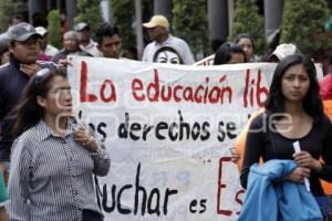 MANIFESTACIÓN MAESTROS CNTE Y RECHAZADOS BUAP