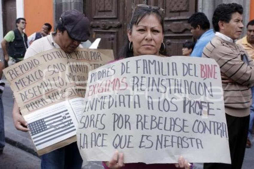 MANIFESTACIÓN MAESTROS CNTE Y RECHAZADOS BUAP