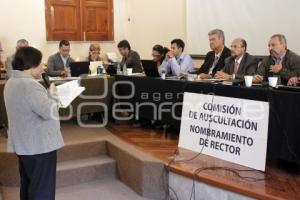 COMISIÓN DE ASCULTACIÓN PARA EL NOMBRAMIENTO DE RECTOR DE LA BUAP