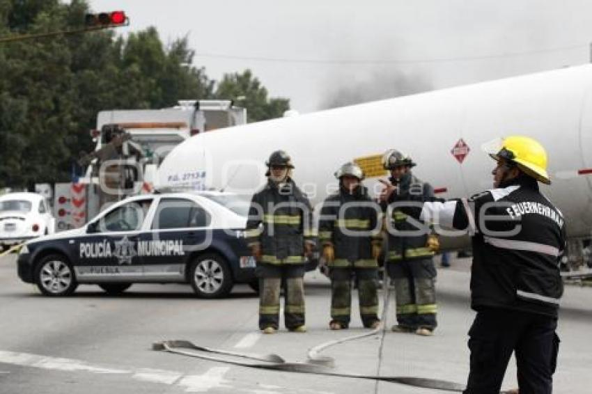 SE DESPRENDE PIPA DE GAS