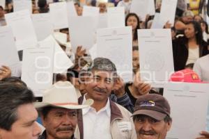 ENTREGA DE CERTIFICADOS AGRARIOS