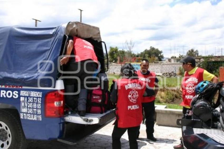 BOMBEROS ACUDEN A RESCATE DE EXTRAVIADOS EN IZTA-POPO