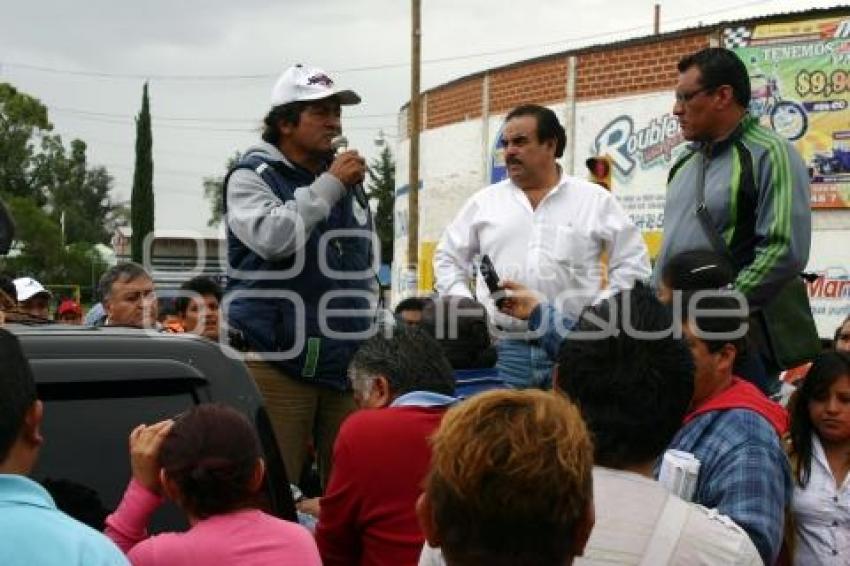 MANIFESTACIÓN COMERCIANTES SAN MARTÍN TEXMELUCAN