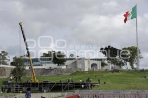 PREPARATIVOS FESTEJOS PATRIOS FUERTE DE GUADALUPE