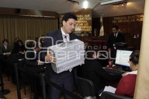 APERTURA DE PAQUETES ELECTORALES EN EL TRIBUNAL ELECTORAL