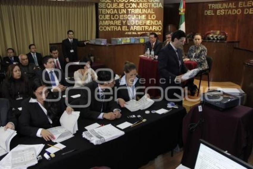 APERTURA DE PAQUETES ELECTORALES EN EL TRIBUNAL ELECTORAL