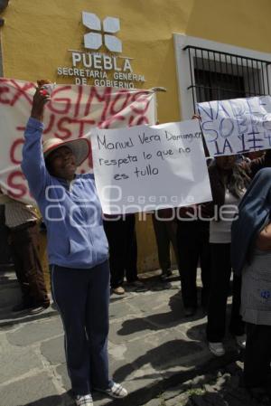 MANIFESTACIÓN HABITANTES DE FELIPE ANGELES