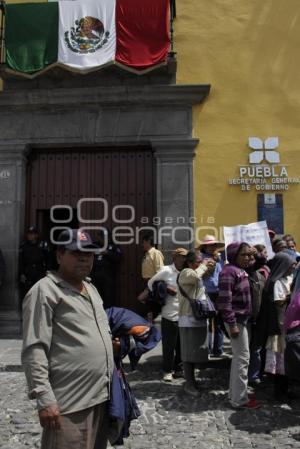 MANIFESTACIÓN HABITANTES DE FELIPE ANGELES