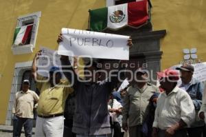 MANIFESTACIÓN HABITANTES DE FELIPE ANGELES