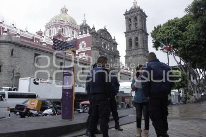 POLICÍA VIGILA PRIMER CUADRO DE LA CIUDAD