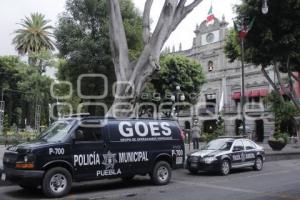 POLICÍA VIGILA PRIMER CUADRO DE LA CIUDAD