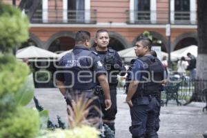 POLICÍA VIGILA PRIMER CUADRO DE LA CIUDAD