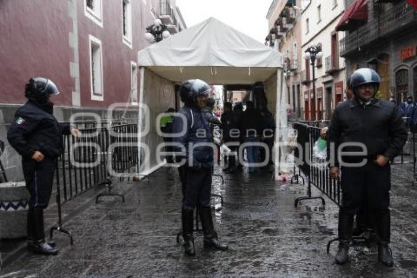 SEGURIDAD ZÓCALO. GRITO INDEPENDENCIA