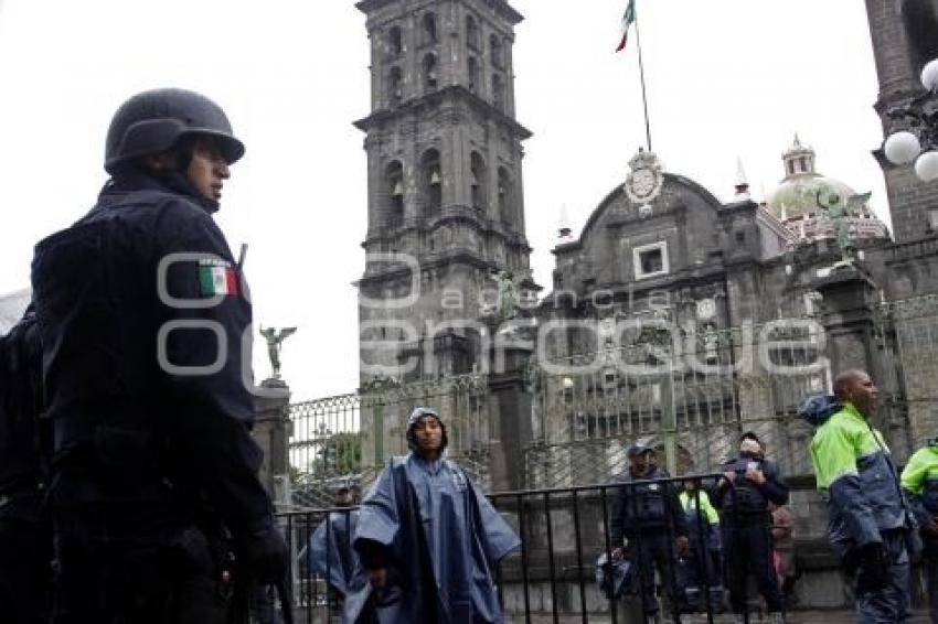 SEGURIDAD ZÓCALO. GRITO INDEPENDENCIA