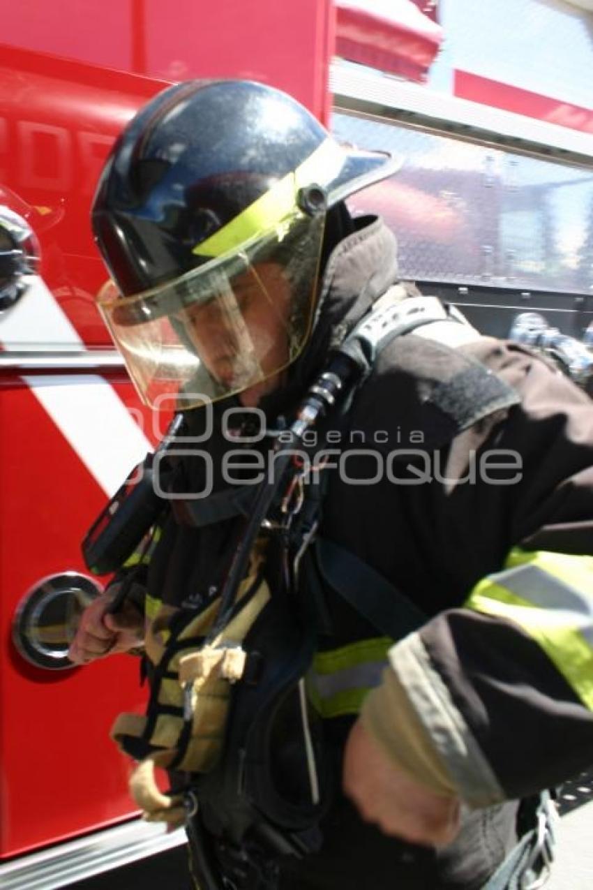 SIMULACRO INCENDIO PIPA . TEXMELUCAN