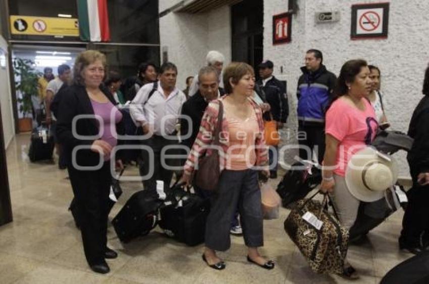 AEROPUERTO . AFECTADOS POR LLUVIAS