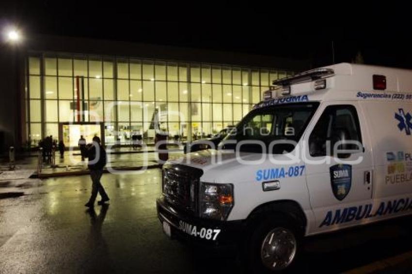 AEROPUERTO . AFECTADOS POR LLUVIAS