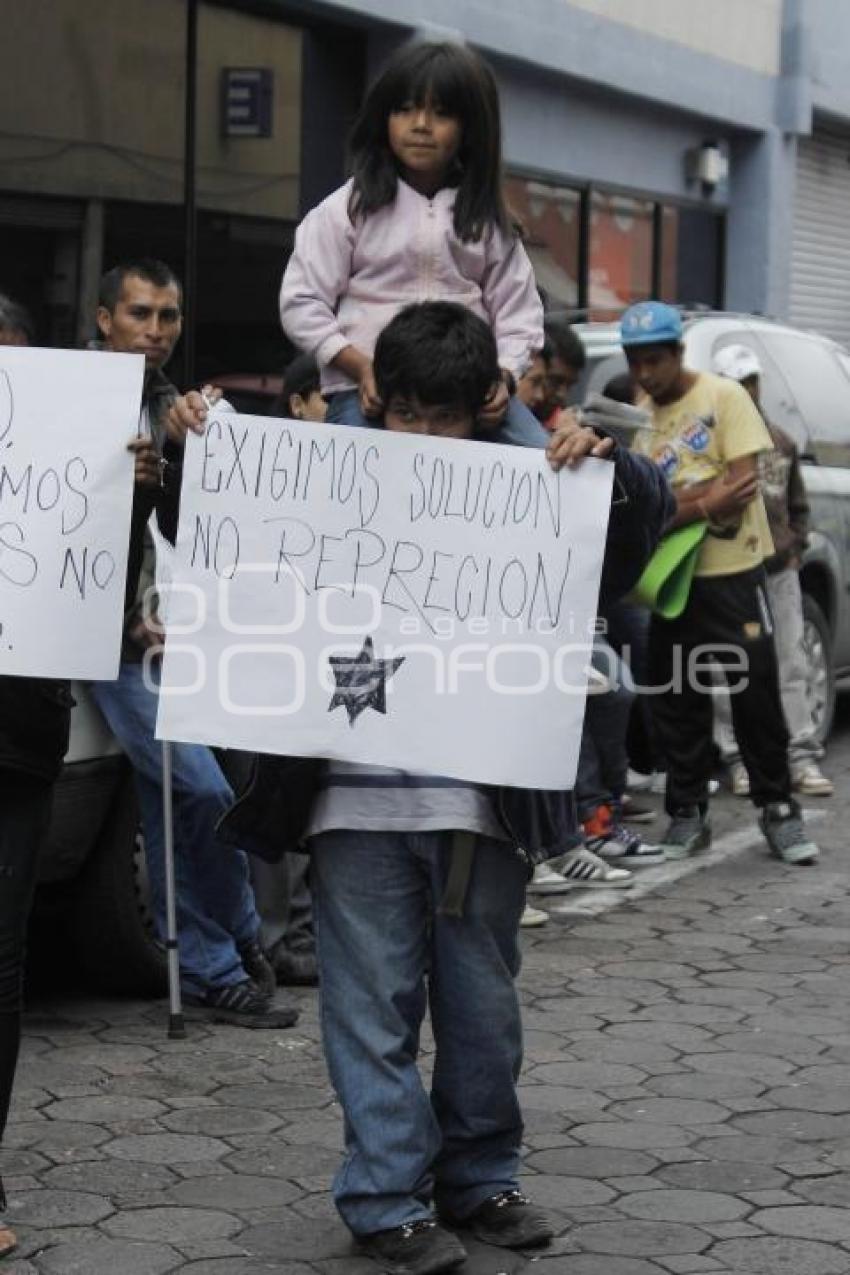 MANIFESTACIÓN COMERCIANTES AMBULANTES