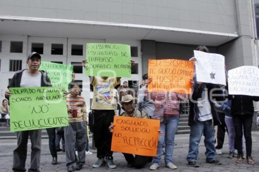 MANIFESTACIÓN COMERCIANTES AMBULANTES