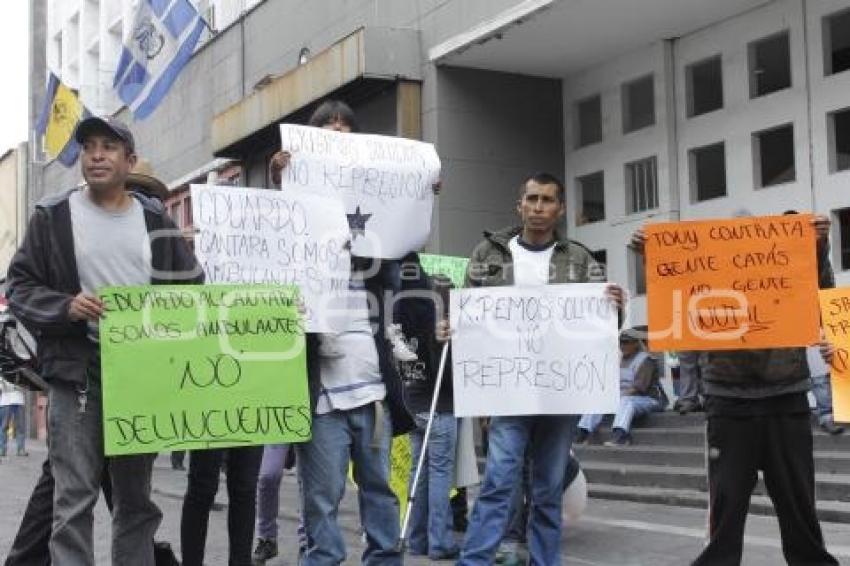 MANIFESTACIÓN COMERCIANTES AMBULANTES