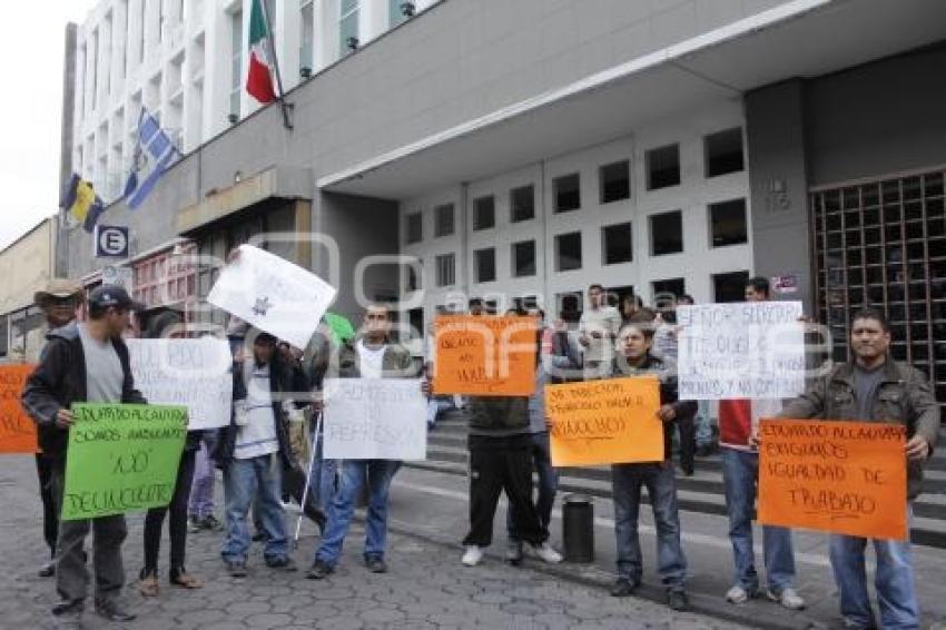 MANIFESTACIÓN COMERCIANTES AMBULANTES