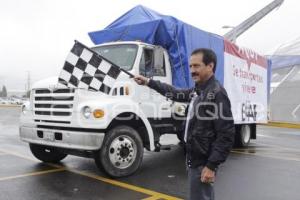 BUAP. SALIDA DE VÍVERES A GUERRERO