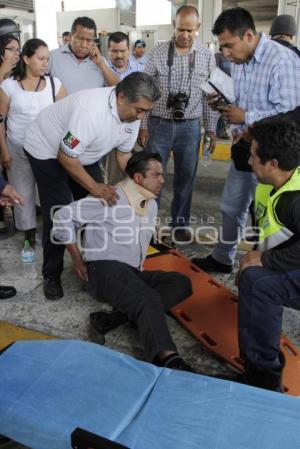 ATROPELLADO EN CIERRE DE CASETA AMOZOC