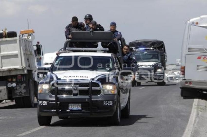 GRANADEROS EN CIERRE DE CASETA AMOZOC
