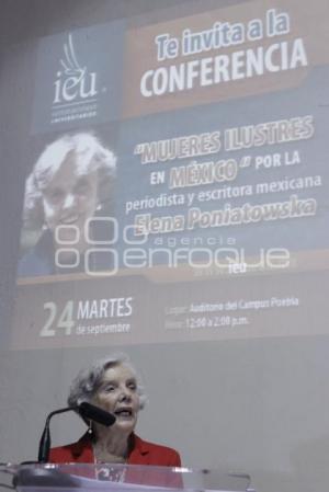 CONFERENCIA ELENA PONIATOWSKA
