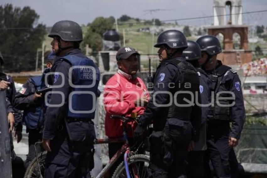 GRANADEROS EN CIERRE DE CASETA AMOZOC