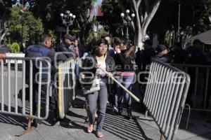 PRESENCIA POLICÍACA EN EL ZÓCALO