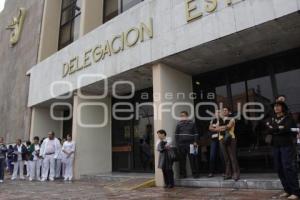MANIFESTACIÓN SINDICALIZADOS DEL IMSS