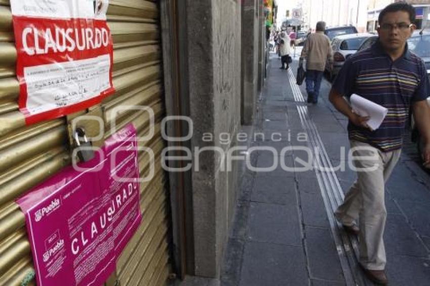 CASAS DE EMPEÑO CLAUSURADAS