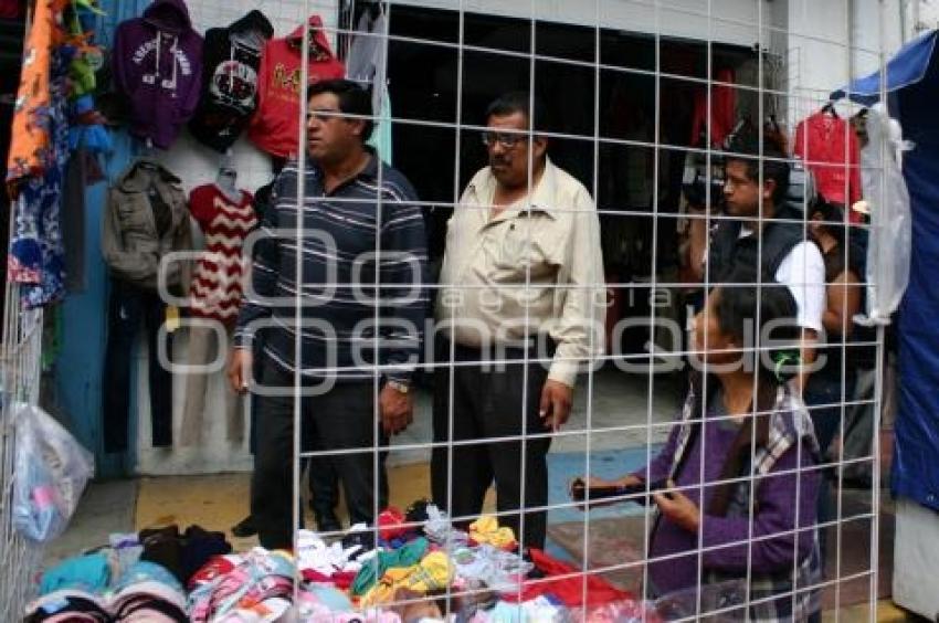 RETIRAN AMBULANTES EN SAN MARTÍN TEXMELUCAN