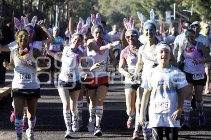 CARRERA . THE RUN COLOR . PARQUE ECOLOGICO