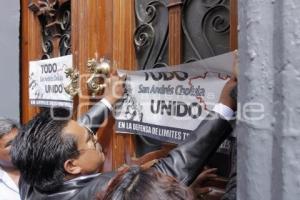 MANIFESTACIÓN SAN ANDRÉS CHOLULA. LÍMITES TERRITORIALES