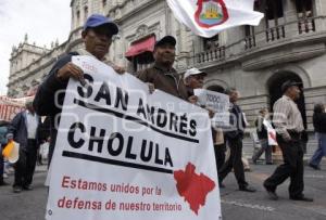 MANIFESTACIÓN SAN ANDRÉS CHOLULA. LÍMITES TERRITORIALES