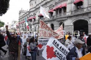 MANIFESTACIÓN SAN ANDRÉS CHOLULA. LÍMITES TERRITORIALES