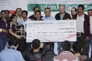 ENTREGA RECURSOS DELEGACIÓN SEDESOL