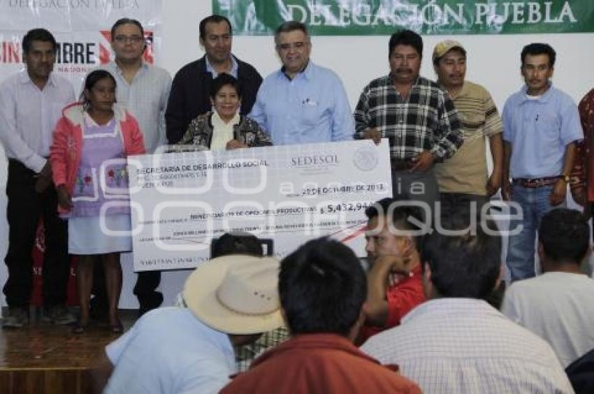 ENTREGA RECURSOS DELEGACIÓN SEDESOL