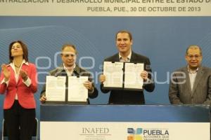 CONVENIO ENTRE PUEBLA E INAFED