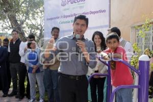 RIVERA INAUGURÓ GIMNASIO AL AIRE LIBRE