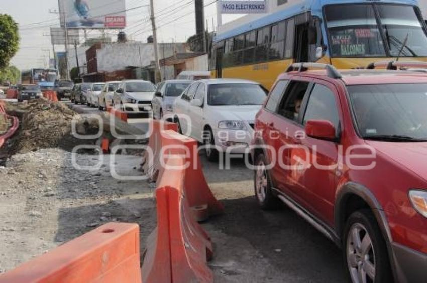 TRÁFICO 11 SUR POR OBRAS PAVIMENTACIÓN