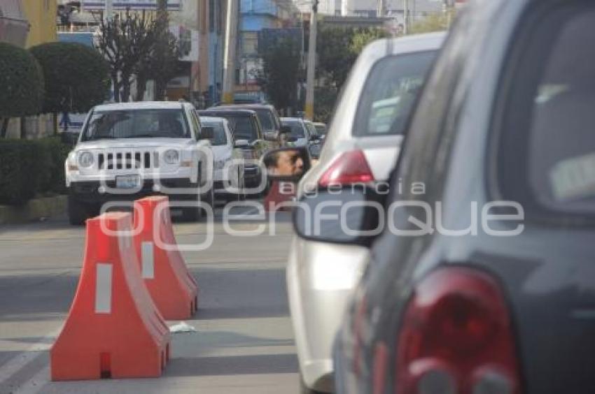 TRÁFICO 11 SUR POR OBRAS PAVIMENTACIÓN