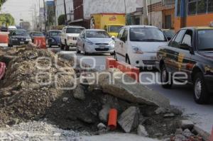 TRÁFICO 11 SUR POR OBRAS PAVIMENTACIÓN