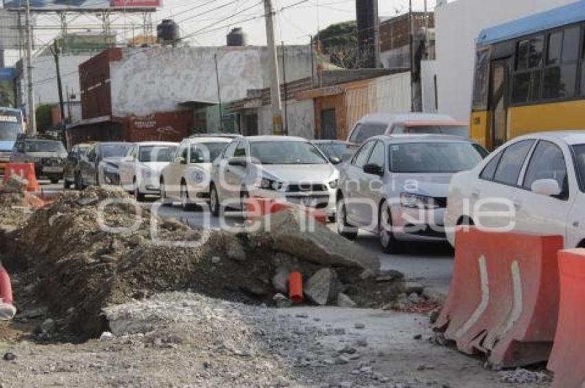 TRÁFICO 11 SUR POR OBRAS PAVIMENTACIÓN