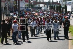 TIANGUISTAS DE TEXMELUCAN EXIGEN SEGURIDAD