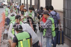 OBRAS EN REFORMA . PEATONES