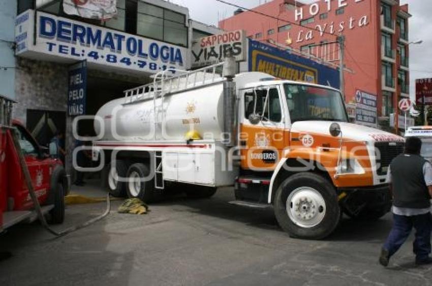 INCENDIO EN BAÑOS PÚBLICOS